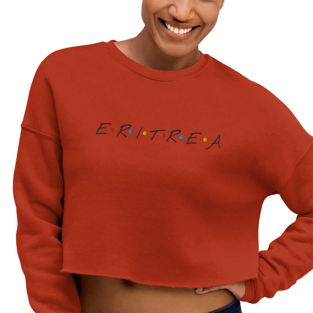 ERI-Embroidery Crop Sweatshirt!
